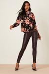 Dorothy Perkins Floral High Neck Puff Sleeve Top thumbnail 2