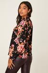 Dorothy Perkins Floral High Neck Puff Sleeve Top thumbnail 3