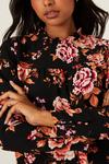 Dorothy Perkins Floral High Neck Puff Sleeve Top thumbnail 4