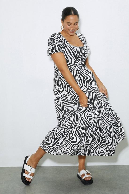 Dorothy Perkins Curve Zebra Midi Dress 2