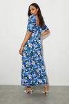 Dorothy Perkins Petite Floral Ruched Front Tiered Midi Dress thumbnail 3