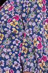 Dorothy Perkins Petite Purple Floral Tie Front Midi Dress thumbnail 5