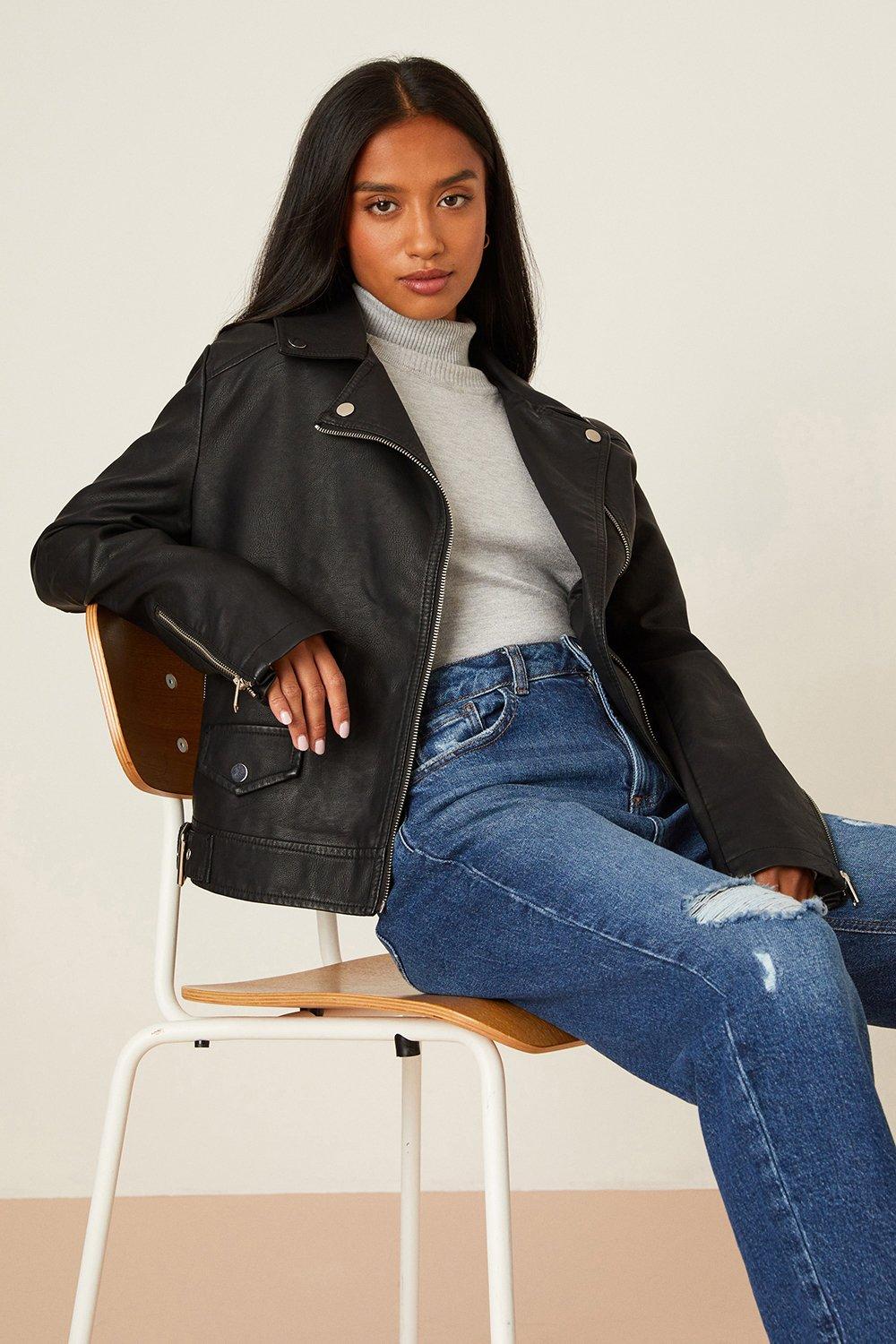 Dorothy perkins outlet tall biker jacket