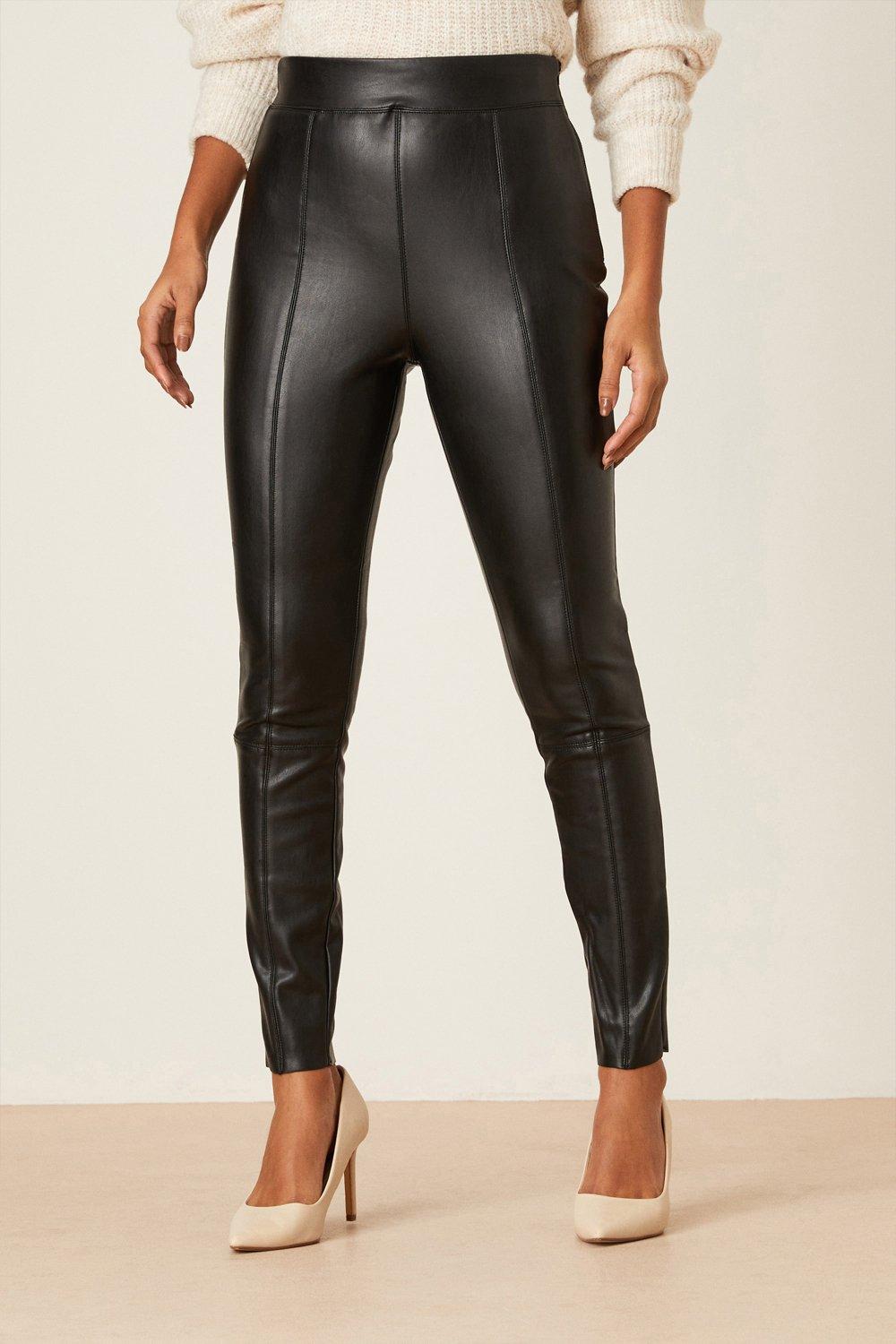 Dorothy perkins leather hot sale look jeans