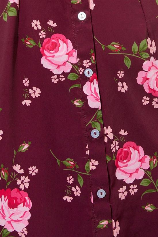 Dorothy Perkins Curve Floral Long Sleeve Kitty Dress 5