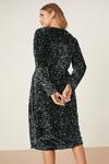 Dorothy Perkins Curve Multi Velvet Sequin Wrap Midi Dress thumbnail 3