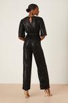 Dorothy Perkins Tall Sequin Angel Sleeve Belted Jumpsuit thumbnail 3