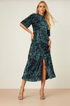 Dorothy Perkins Tall Wrap Skirt Velvet Sequin Midi Dress thumbnail 1