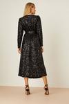 Dorothy Perkins Multi Sequin Wrap Belted Midi Dress thumbnail 3