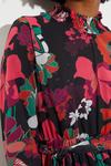 Dorothy Perkins Large Floral Print Pleated Skirt Midi Dress thumbnail 3