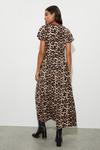Dorothy Perkins Leopard Print Button Through Midi Dress thumbnail 3