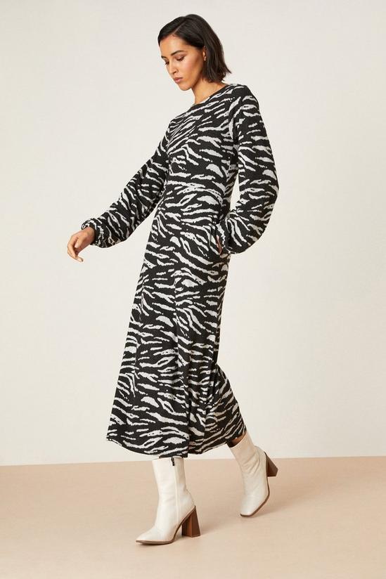 Dorothy Perkins Tall Zebra Printed Soft Touch Midi Dress 1