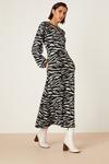 Dorothy Perkins Tall Zebra Printed Soft Touch Midi Dress thumbnail 2