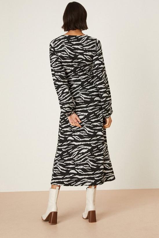 Dorothy Perkins Tall Zebra Printed Soft Touch Midi Dress 3