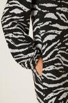 Dorothy Perkins Tall Zebra Printed Soft Touch Midi Dress thumbnail 5