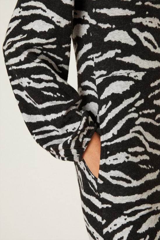 Dorothy Perkins Tall Zebra Printed Soft Touch Midi Dress 5