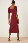 Dorothy Perkins Tall Textured Crinkle Ruched Midi Dress thumbnail 3