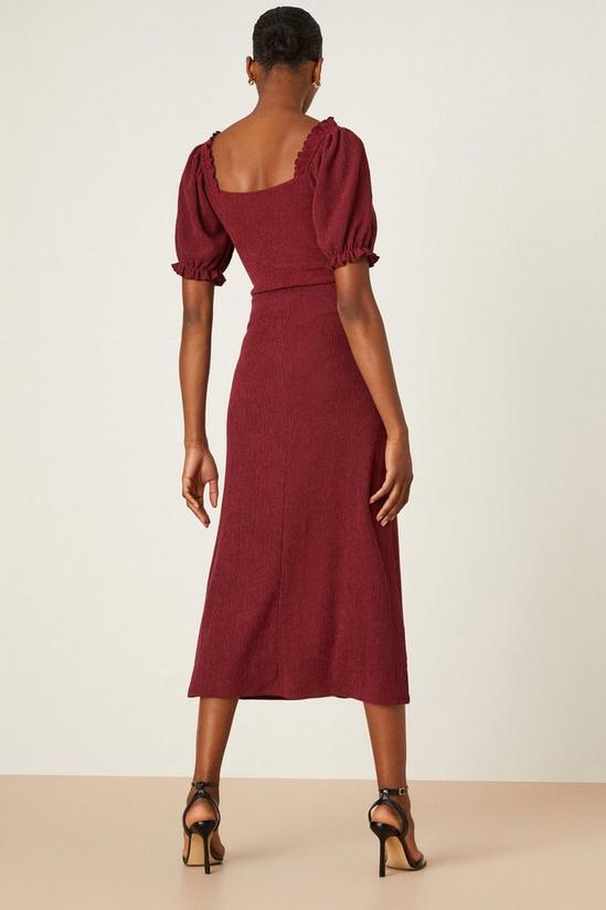 Dorothy Perkins Tall Textured Crinkle Ruched Midi Dress 3