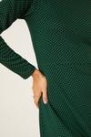 Dorothy Perkins Geo Jacquard High Neck Button Mini Dress thumbnail 5