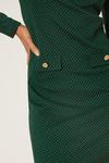 Dorothy Perkins Tall Green Geo Jacquard Shift Mini Dress thumbnail 4