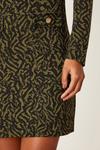 Dorothy Perkins Zebra Jacquard Long Sleeve Shift Mini Dress thumbnail 4