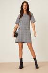 Dorothy Perkins Check Jacquard Short Sleeve Shift Mini Dress thumbnail 2