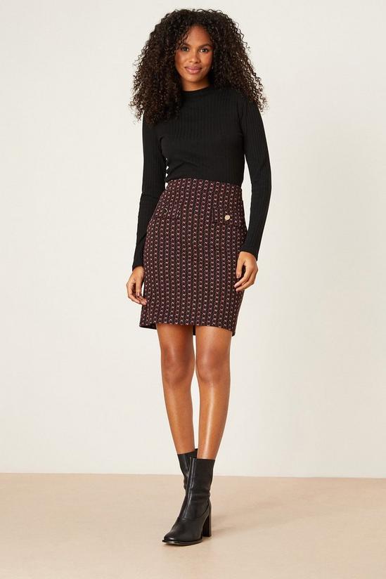 Dorothy Perkins Chain Design Jacquard Mini Skirt 2