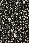 Dorothy Perkins Black Floral Shirred Cuff Mini Dress thumbnail 5