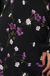 Dorothy Perkins Purple Floral Ruffle Midi Dress thumbnail 5