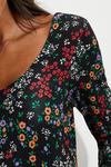 Dorothy Perkins Ditsy Floral Printed Long Sleeve Mini Dress thumbnail 4