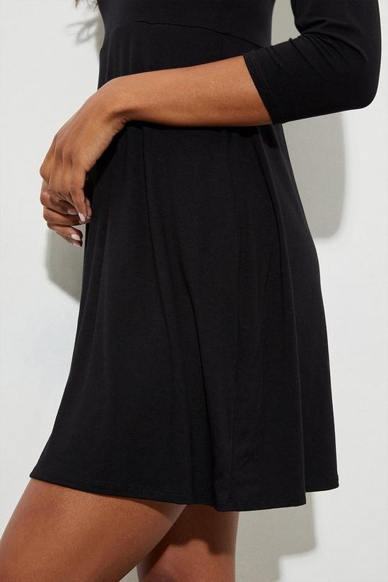 Dorothy Perkins Petite Black Long Sleeve Mini Dress 5