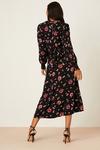 Dorothy Perkins Floral Long Sleeve Shirred Cuff Midi Dress thumbnail 3