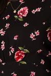 Dorothy Perkins Floral Long Sleeve Shirred Cuff Midi Dress thumbnail 5