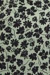 Dorothy Perkins Curve Sage Floral Tie Sleeve Midi Dress thumbnail 5
