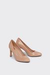 Dorothy Perkins Wide Fit Dover Round Toe Court Shoes thumbnail 3
