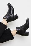 Dorothy Perkins Avina Zip Detail Block Heel Ankle Boots thumbnail 1