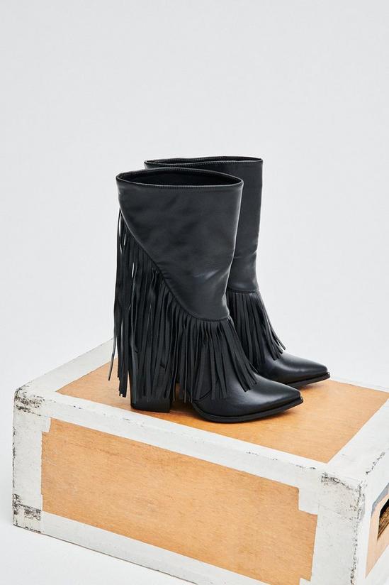 Dorothy Perkins Karly Fringed Western Boots 1