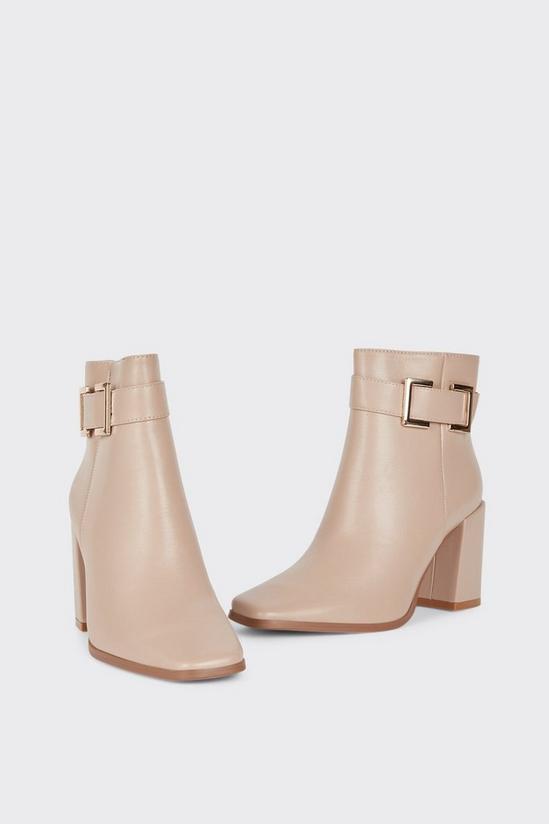 Dorothy Perkins Alto Buckle Detail zip Up Ankle Boots 3