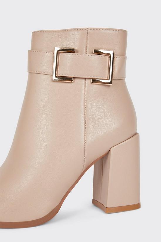 Dorothy Perkins Alto Buckle Detail zip Up Ankle Boots 4