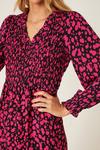 Dorothy Perkins Pink Spot Shirred Midi Dress thumbnail 4