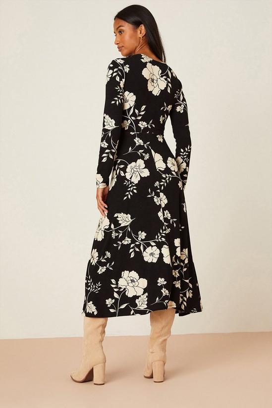 Dorothy Perkins Petite Floral Wrap Midi Dress 3