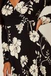 Dorothy Perkins Petite Floral Wrap Midi Dress thumbnail 4