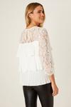 Dorothy Perkins Ivory Pleated Lace Blouse thumbnail 3
