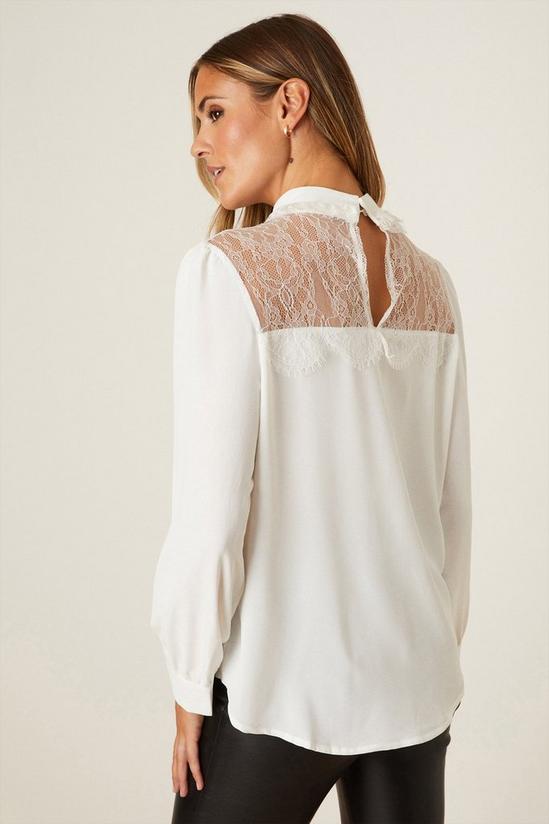 Dorothy Perkins Ivory Lace Insert Blouse 3