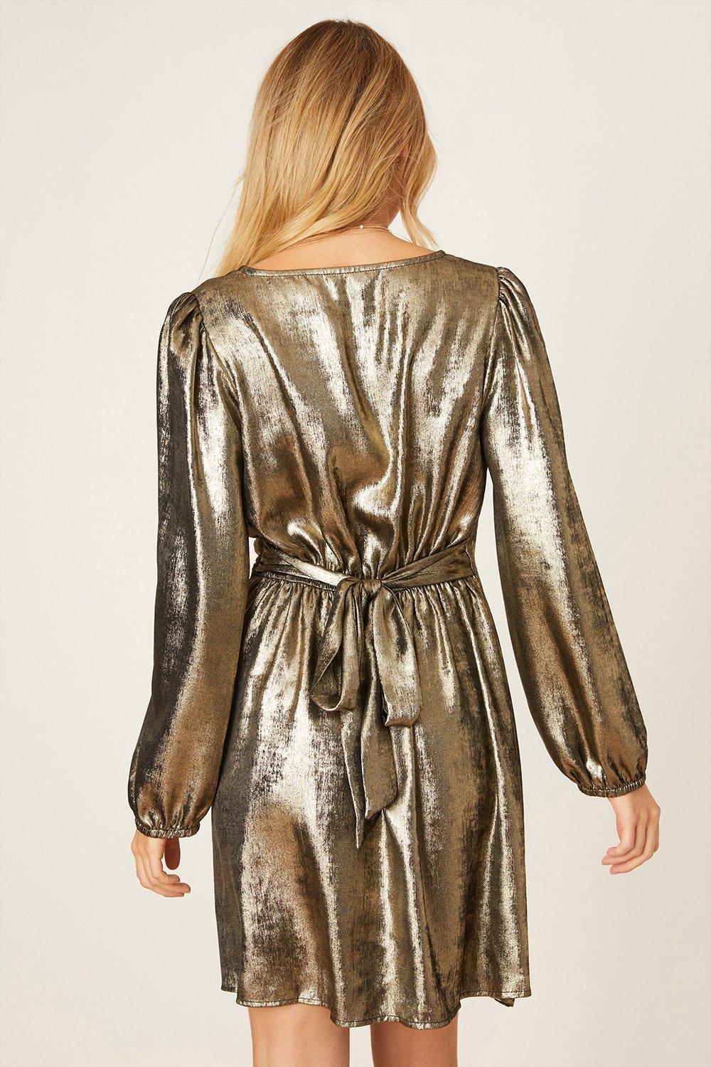 Dorothy perkins hot sale gold dress