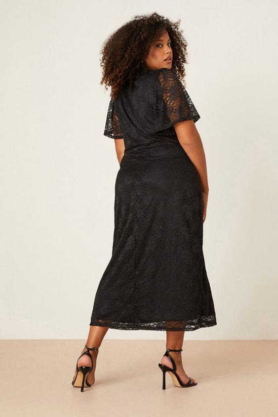 Dorothy Perkins Curve Black Lace Midi Dress 3