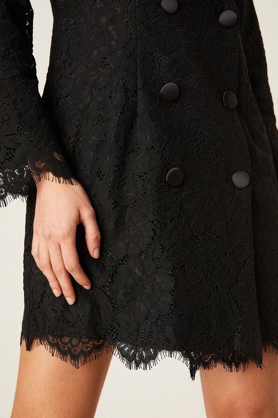 Dorothy Perkins Black Lace Blazer Dress 4