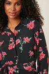 Dorothy Perkins Pink Floral Belted Midi Shirt Dress thumbnail 4