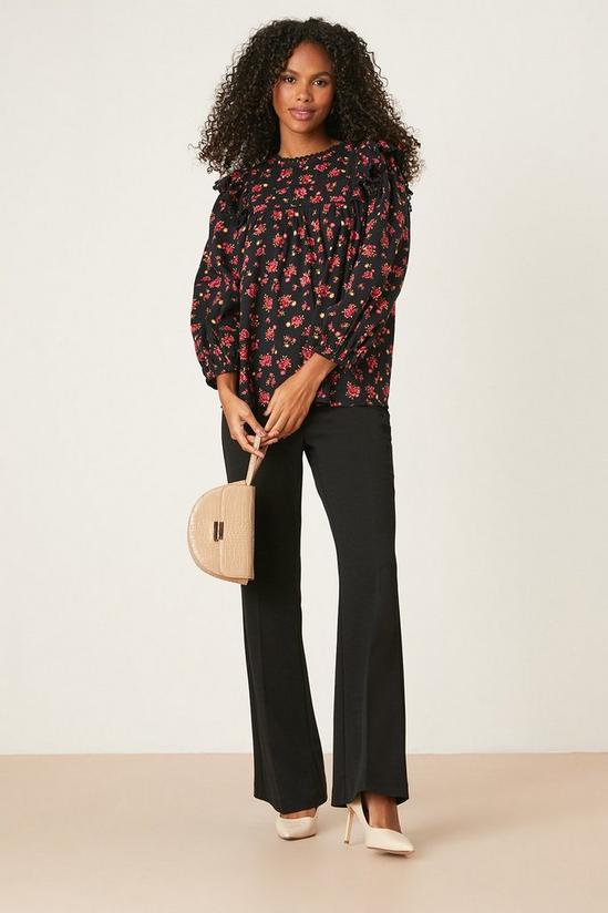 Dorothy Perkins Ditsy Floral Trim Insert Blouse 2
