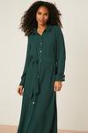 Dorothy Perkins Green Belted Midi Shirt Dress thumbnail 2